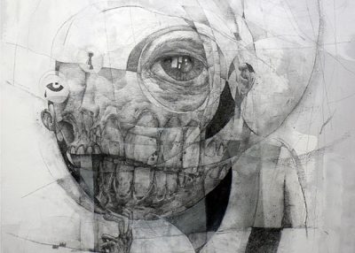Portrait of the Collabse of Graffiti | 97 x 130 cm | Spray paint and acrylic on canvas | 2013