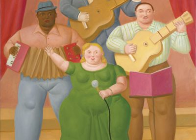 Fernando Botero     Musicos Y cantante  2017 117x97cm