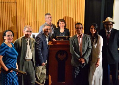 Eugenia Muñoz (Colombia), José María Prieto (España), Rei Berroa (Director del Encuentro), Enrique Solinas (Argentina), Ana Cecilia Blum (Ecuador), Basilio Belliard  (República Dominicana), Zingonia Zingone (Italia-Costa Rica), Indran Amirthanayagam (Sri Lanka)